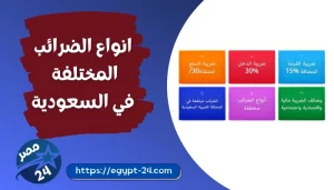 انواع الضرائب المختلفه في السعودية