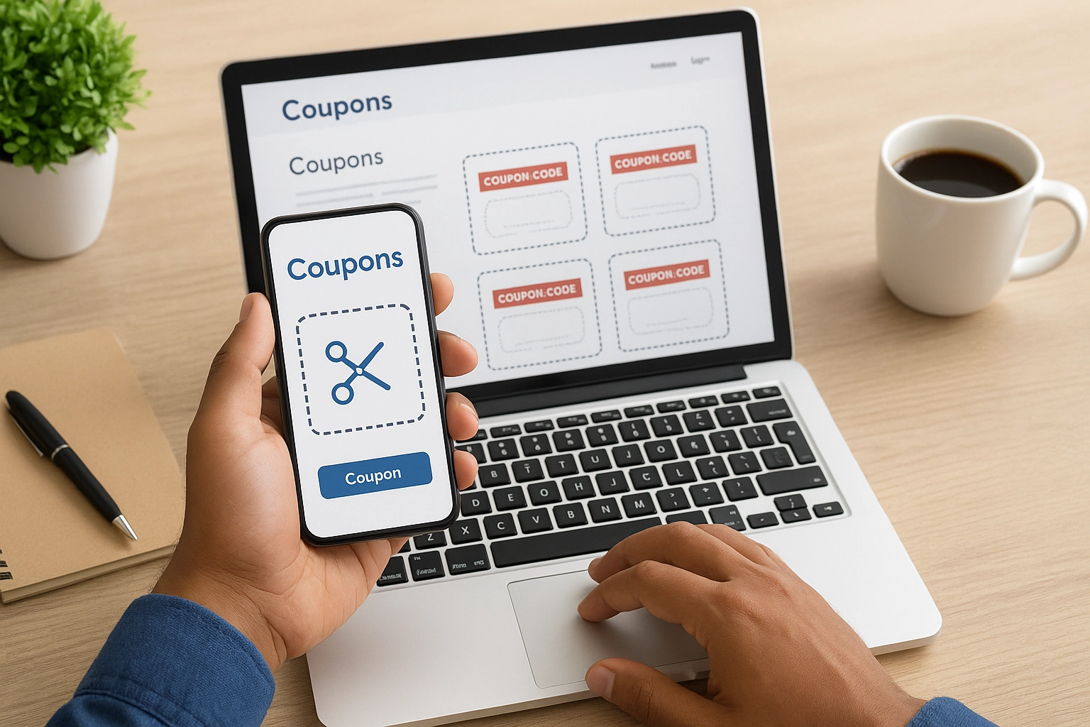 طرق الحصول على كوبونات الخصم